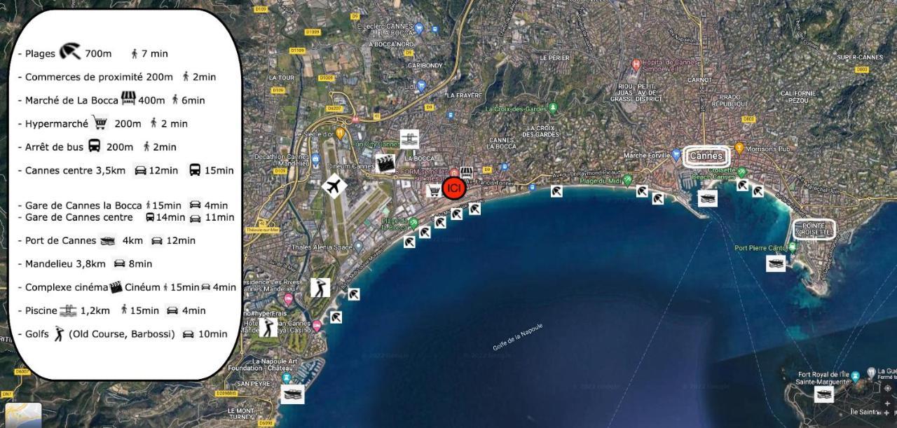 Cannes, Mer A 500 M, Maison Rare Eksteriør bilde